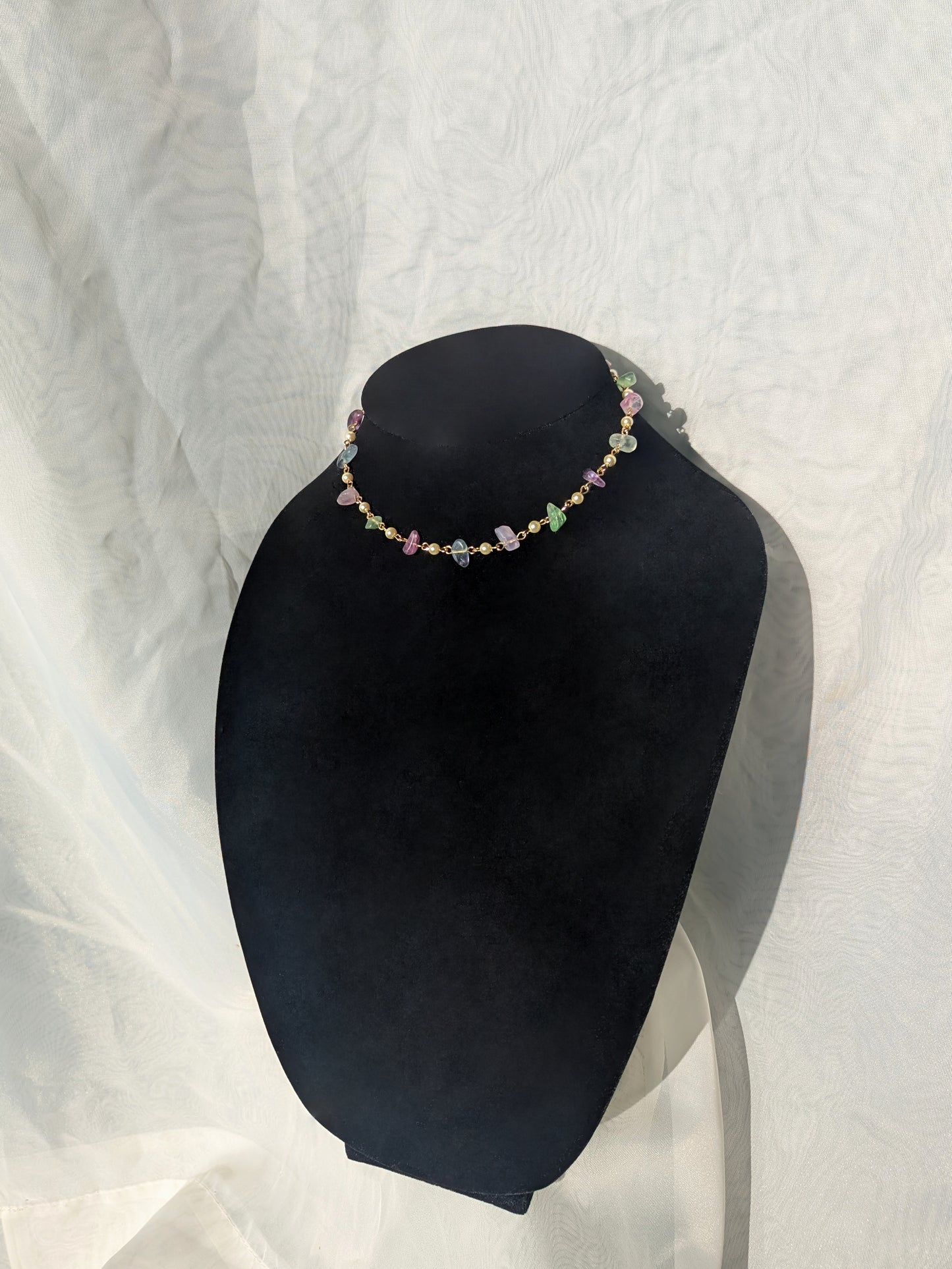 Agate & Pearl Necklace