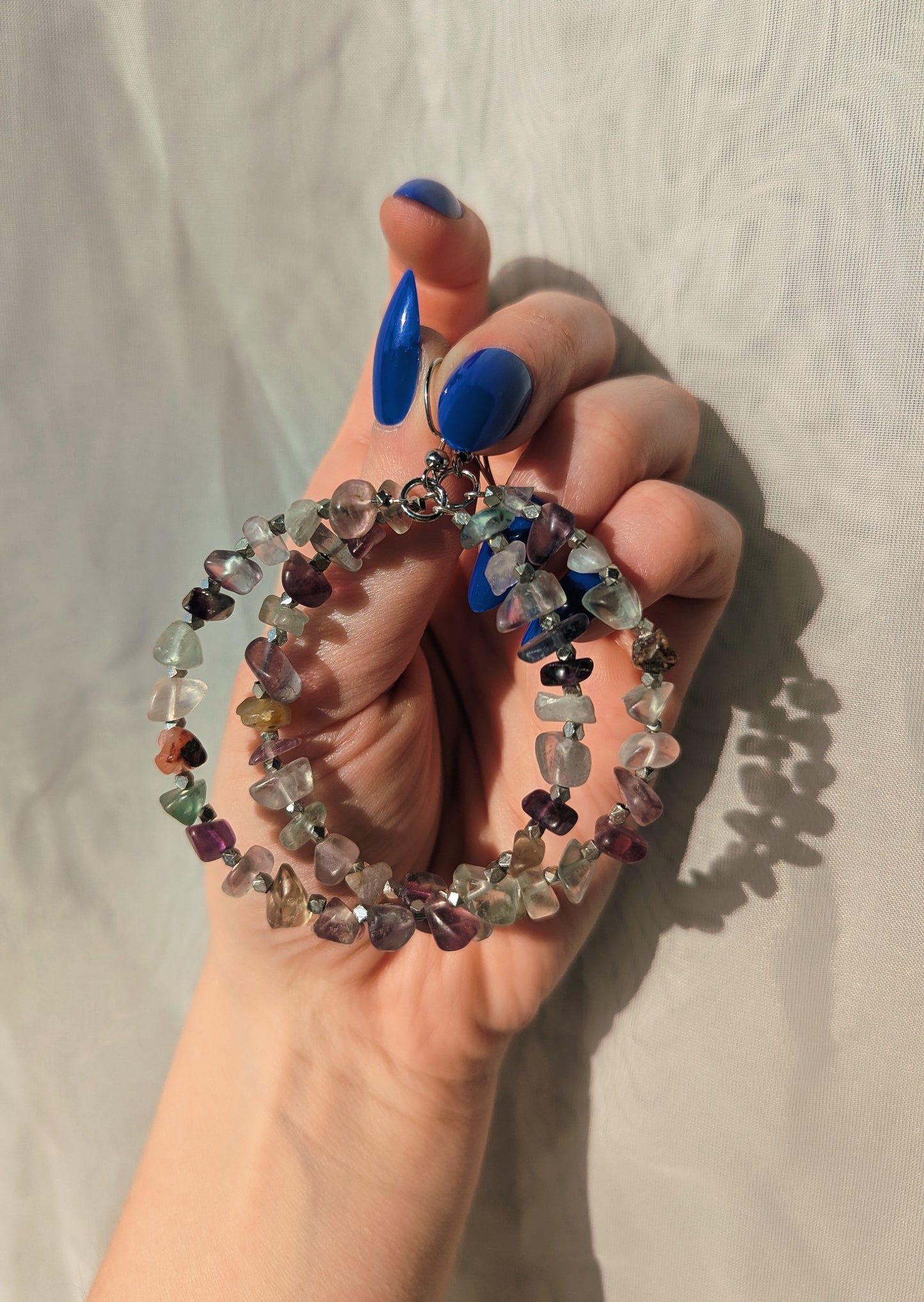 Pastel Agate Hoops